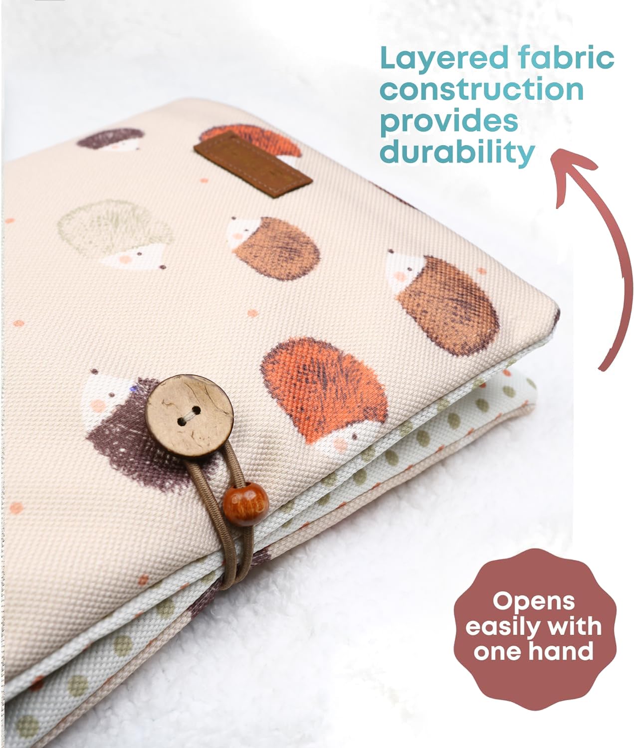 HAMUR HOME organizer includes wipes pocket for quick cleanups