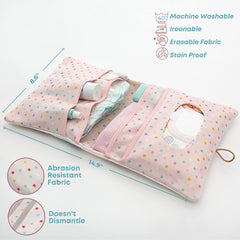 HAMUR HOME foldable diaper pouch ideal for travel and compact storage.
