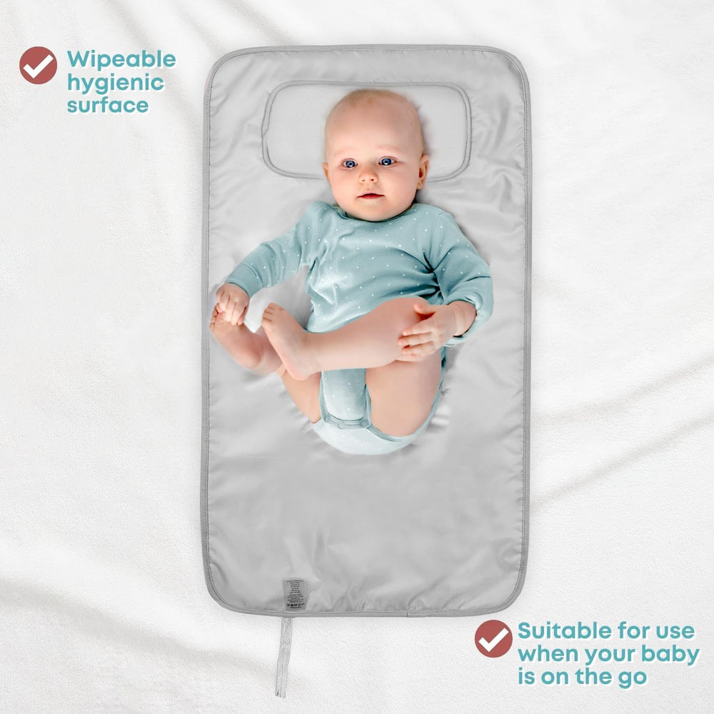Hamur Home portable changing pad open size shows generous space for baby comfort.