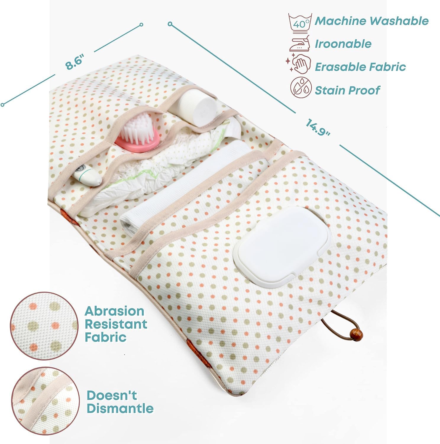 HAMUR HOME stroller pouch design keeps baby items within reach during strolls