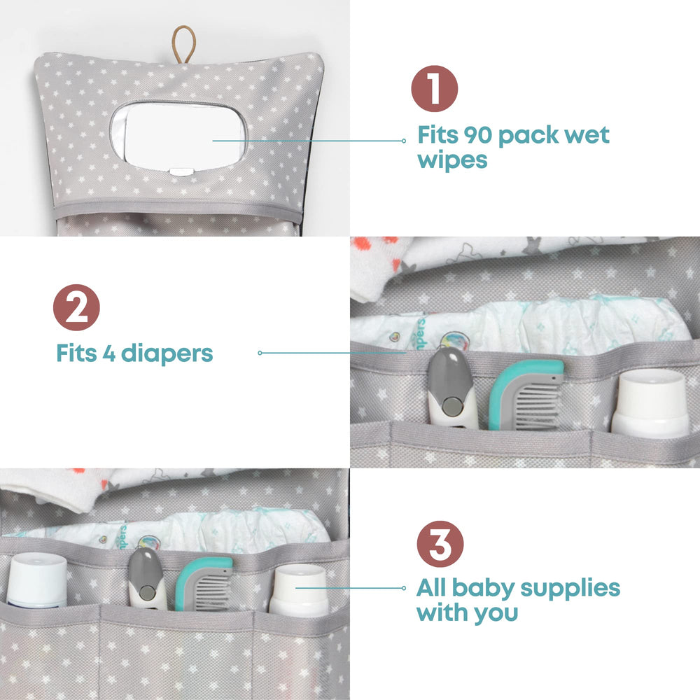 HAMUR HOME travel-friendly diaper pouch on-the-go use for strollers and handbags