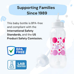 Hands-Free Baby Bottle 9oz-bottles: compact twin pack designed for toddlers on the move