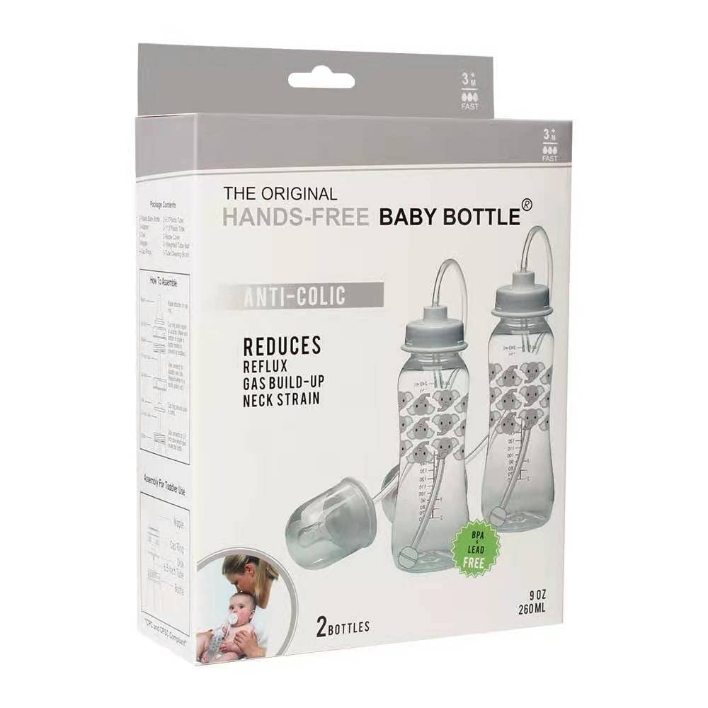 Hands-Free Baby Bottle two-bottle set highlighting bundle for families.