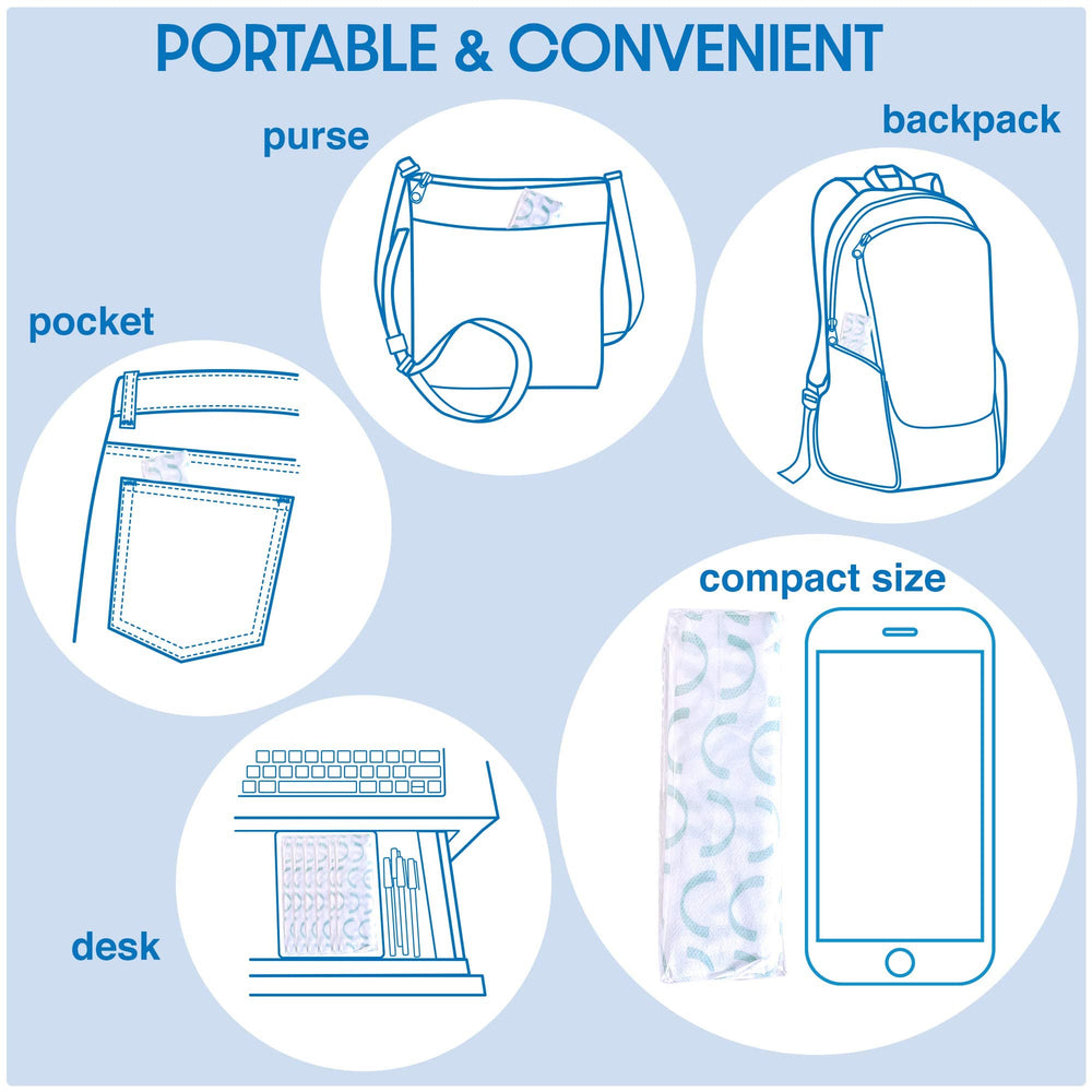 Handy Basix XL individually wrapped packs for on-the-go hygiene during travel.