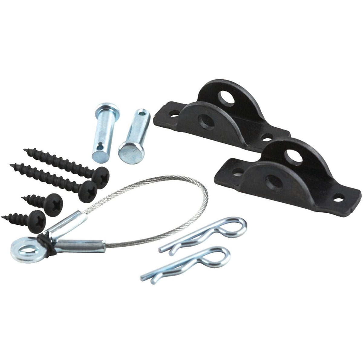Hangman TK400L anti-tip kit installed in wall to prevent furniture tip-overs.