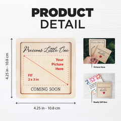 Hangwoous-ultrasound-photo-2x3-fit holds standard 2x3 ultrasound photos for keepsakes.