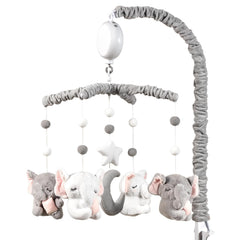 HanMiaMia baby crib mobile elephants arm 25in improves visual tracking for infants.