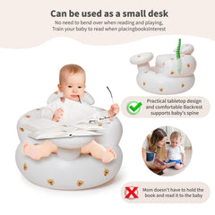 Hantaiwan inflatable baby seat built-in air pump enables rapid setup and compact storage.