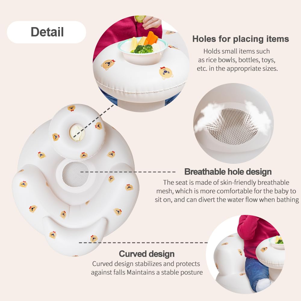 Hantaiwan inflatable baby seat lightweight travel companion for on-the-go parents.
