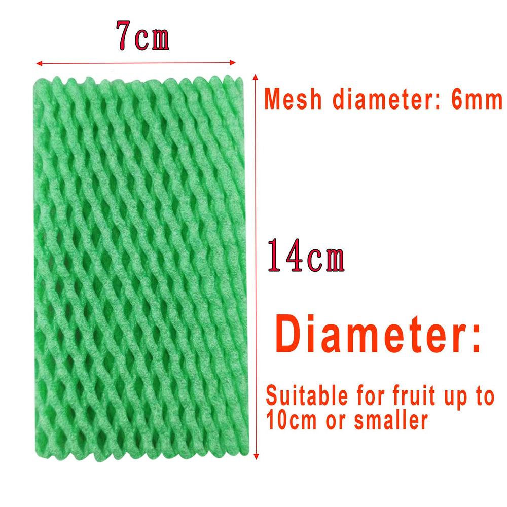 HanyHere foam mesh bag green 14x6cm provides breathable protection for apples and pears.