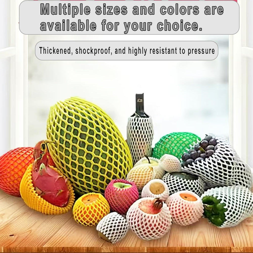 HanyHere 10x6cm red mesh bags protect fruit in bulk displays