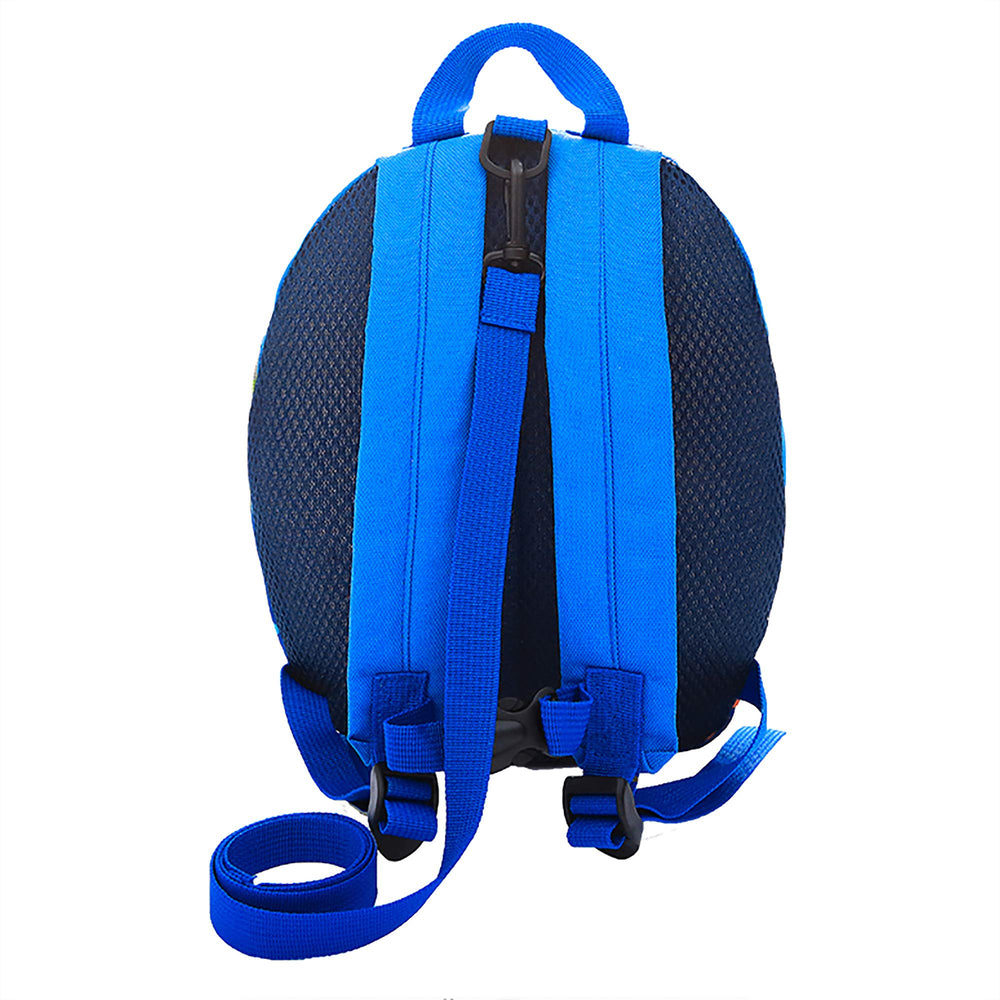 HANZE dinosaur backpack side view highlights compact toddler-friendly size.