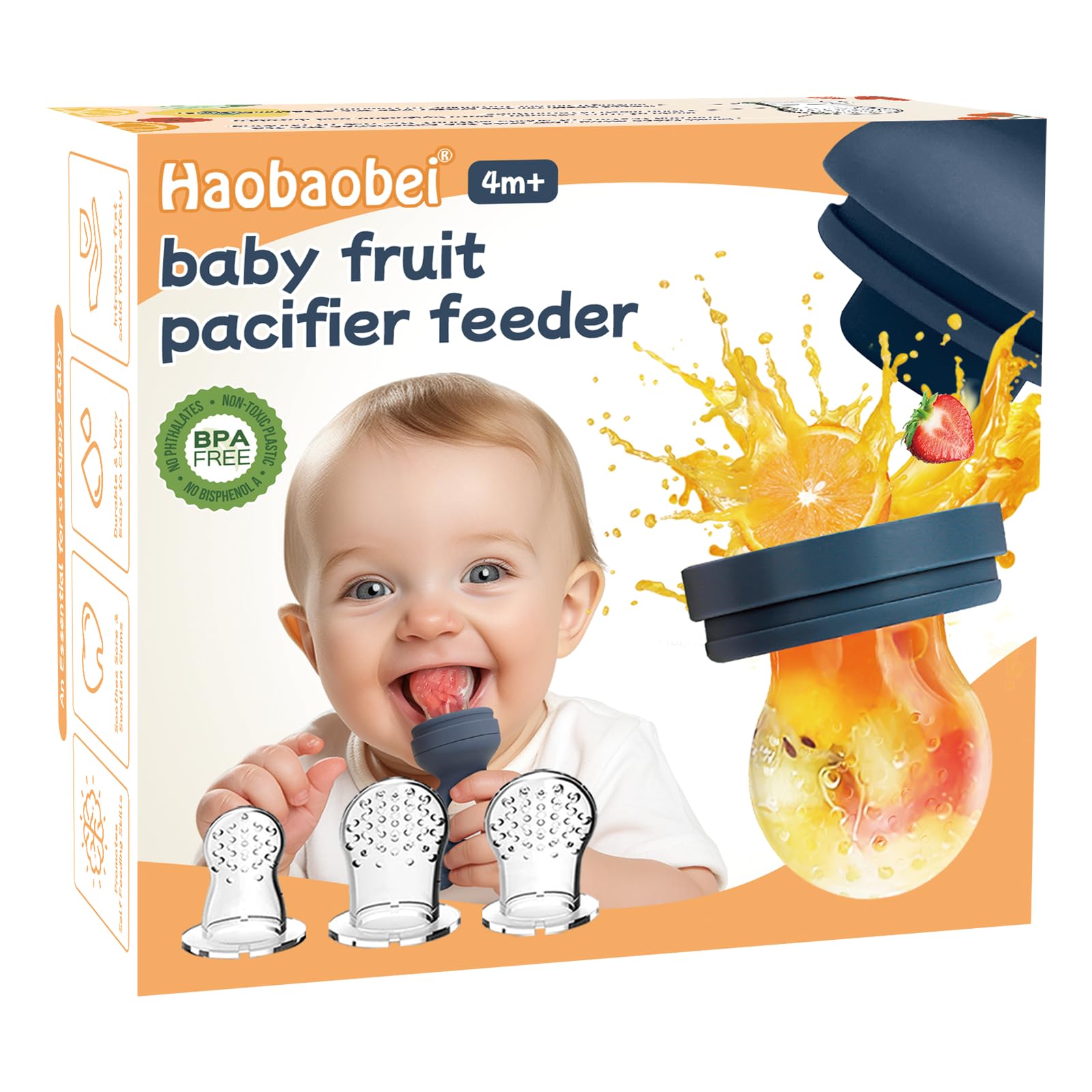 HAOBAOBEI baby-chew-friendly design supports early self-feeding experiences.