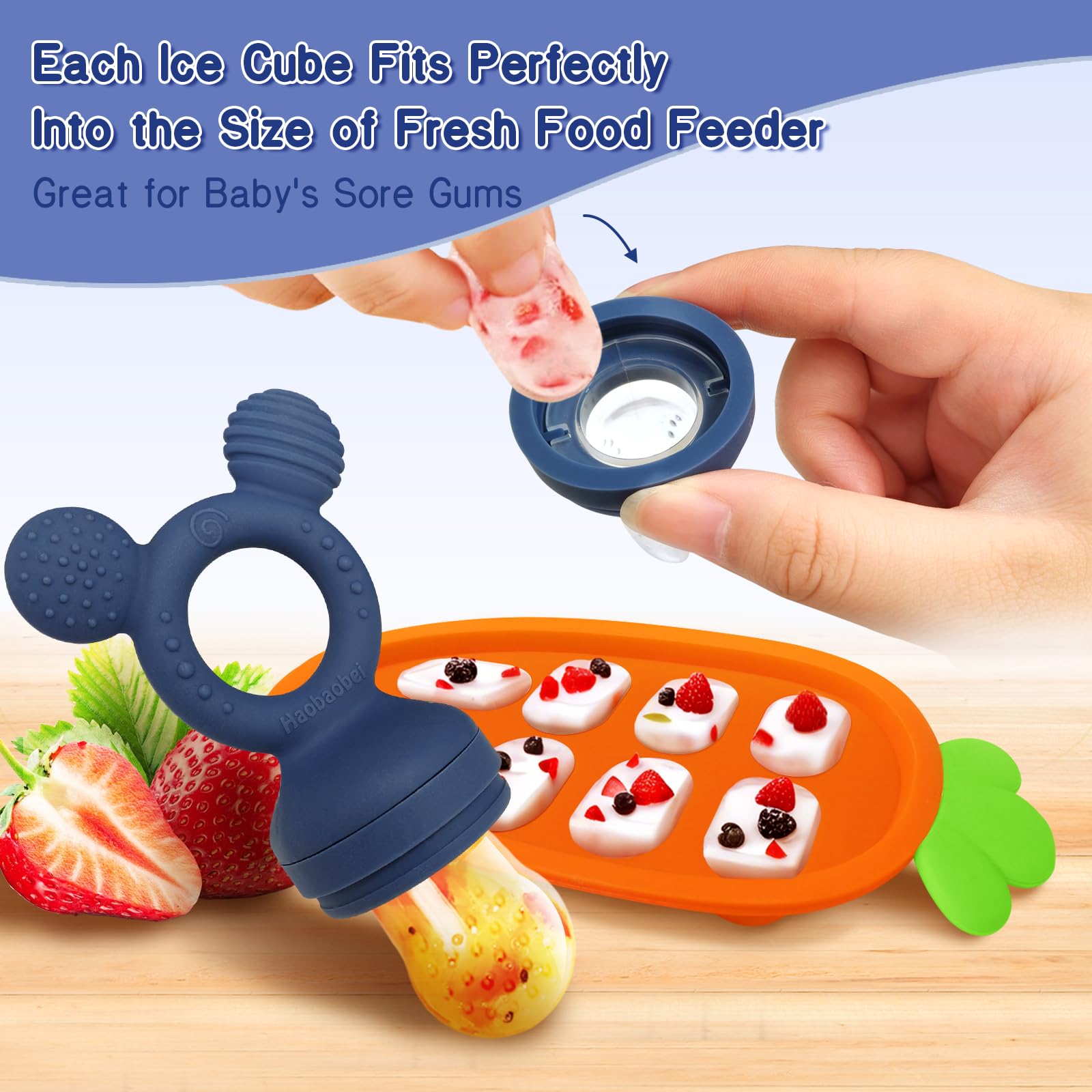 haobaobei feeder shown as dishwasher-safe for quick cleanup