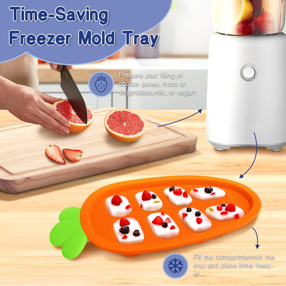 haobaobei freezer tray ready for healthy teether bites in minutes