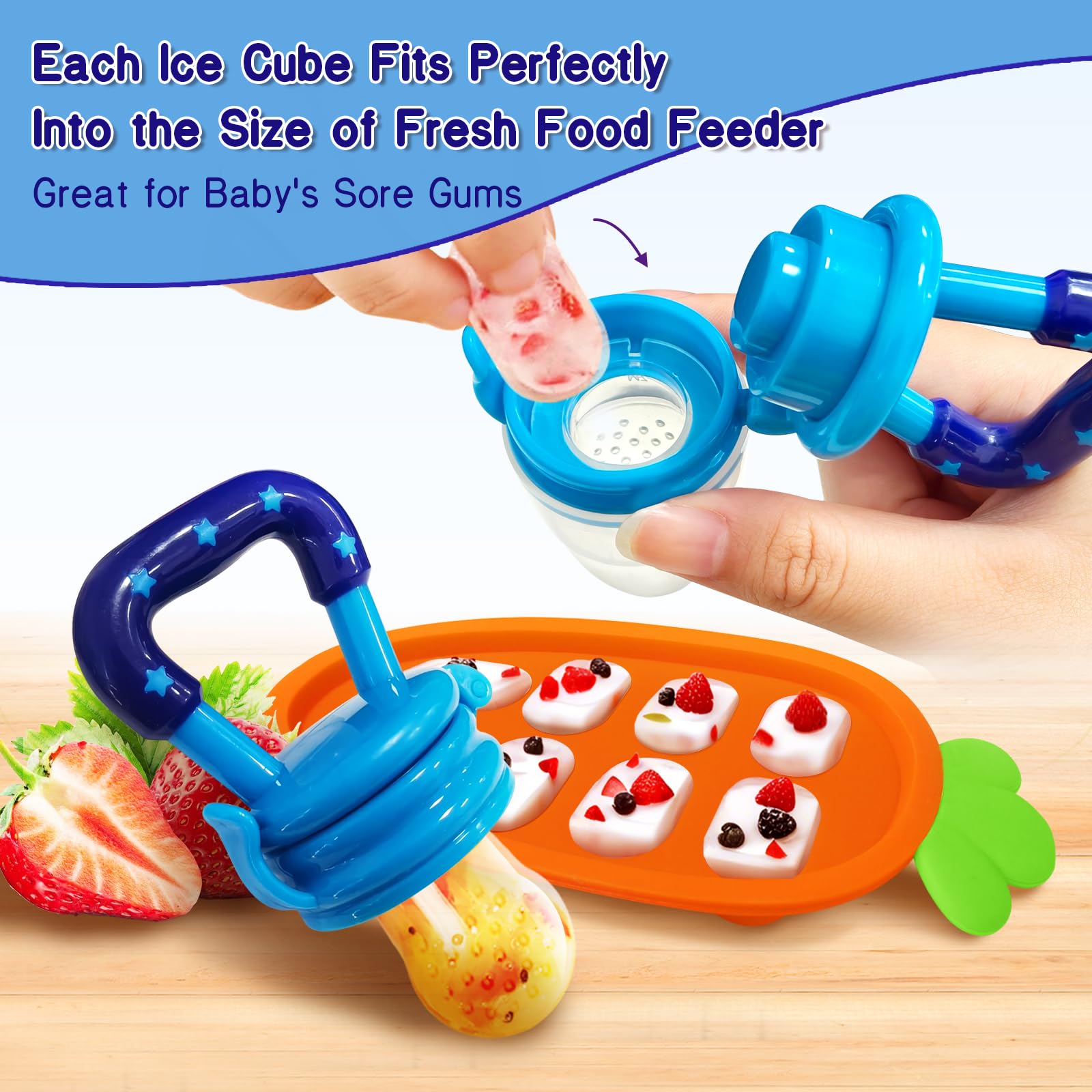 HAOBAOBEI L-size 12m+ feeder supports chewing skill development