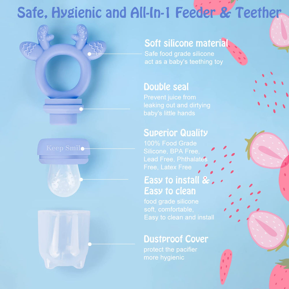 HAOBAOBEI silicone pouch close-up showing BPA-free material and gentle drops.