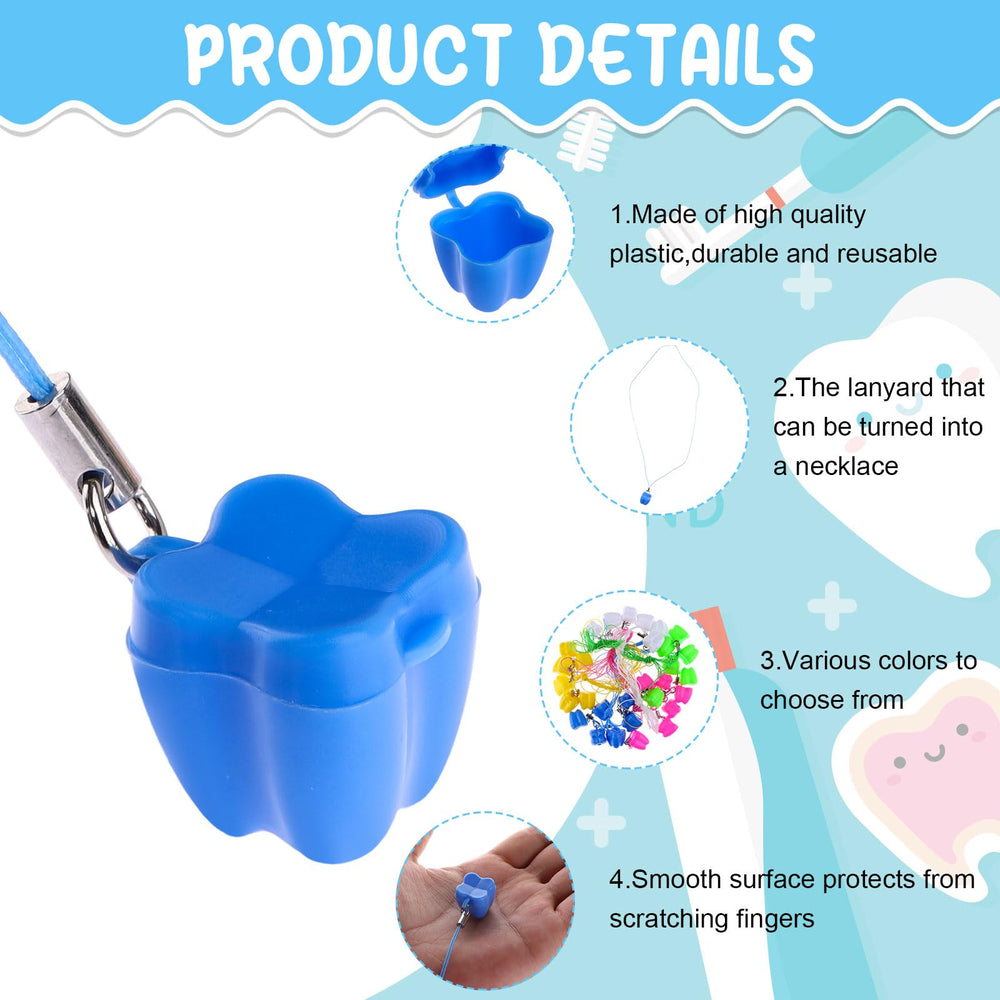 Haomian tooth saver necklace 31cm cord shown for easy wear and daily tooth care.