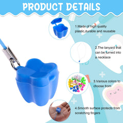 Haomian tooth saver necklace 31cm cord shown for easy wear and daily tooth care.