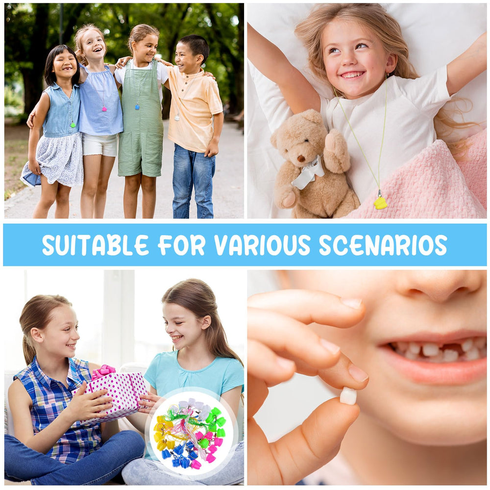 Haomian tooth saver necklace shown as dental clinic reward or party favor.