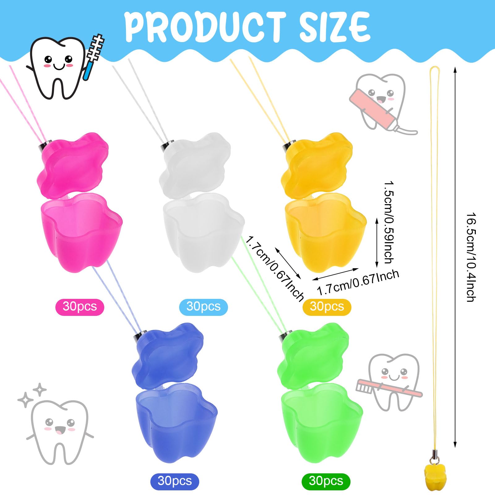 Haomian tooth saver necklace hinged lid closeup highlights secure tooth storage.