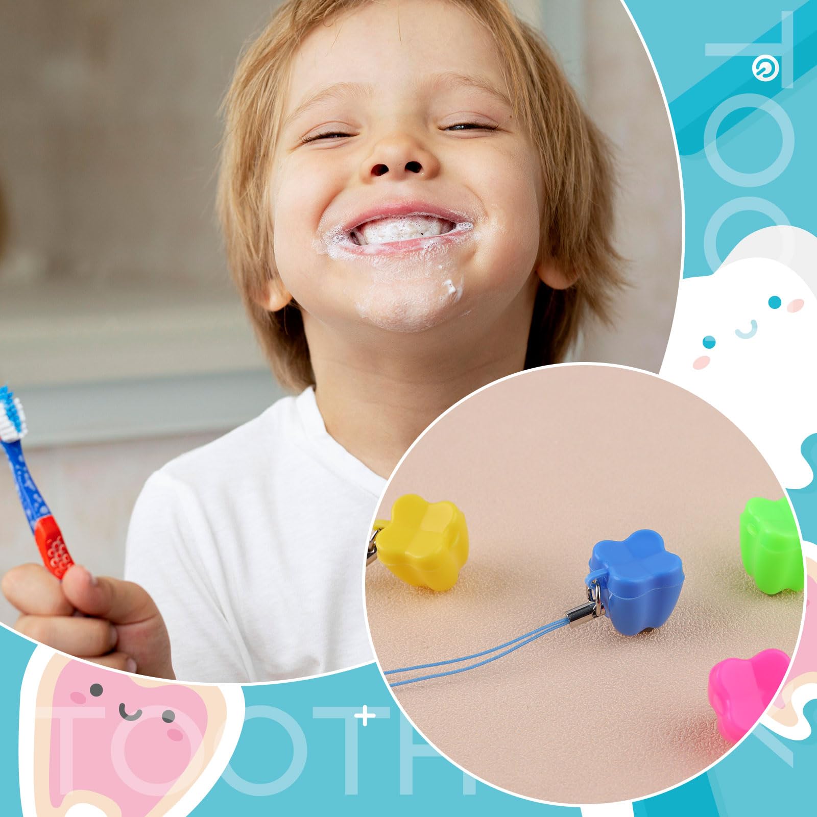 Haomian tooth saver necklaces gift-pack packaging ready for newborn or birthday.