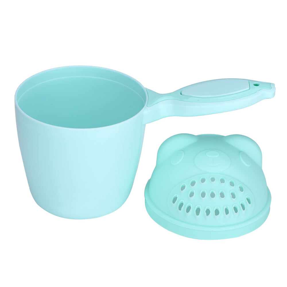 Haosie tear-free waterfall cup versatile use for bath time and plant watering
