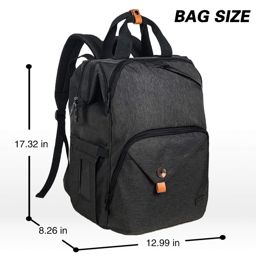 Hap Tim diaper bag backpack organizer with 18 pockets for family trips