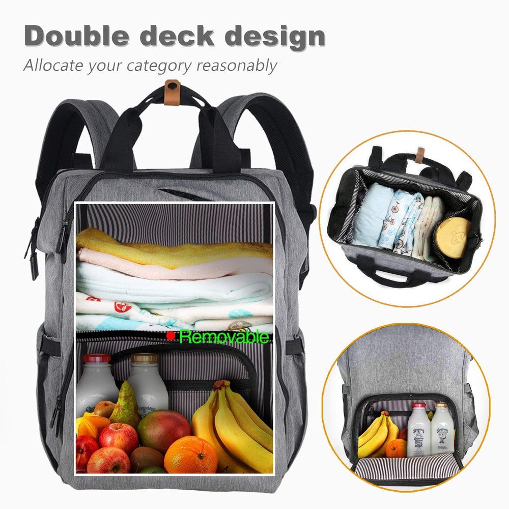 Hap Tim Diaper Bag Backpack insulated pockets highlight drink temperature control