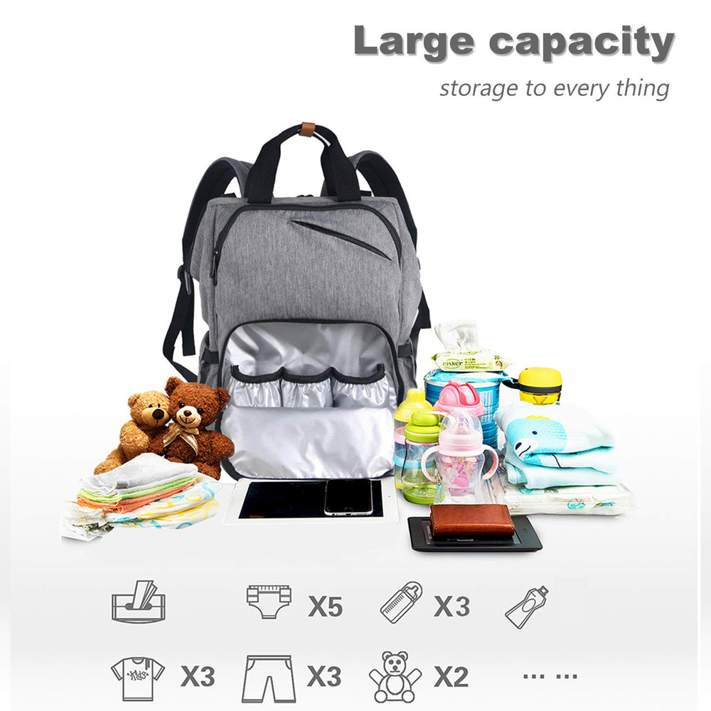 Hap Tim Diaper Bag Backpack side view showing ergonomic comfort
