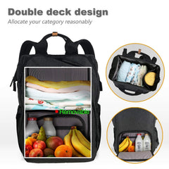 Hap Tim diaper bag backpack insulated pockets maintain baby drinks at temp