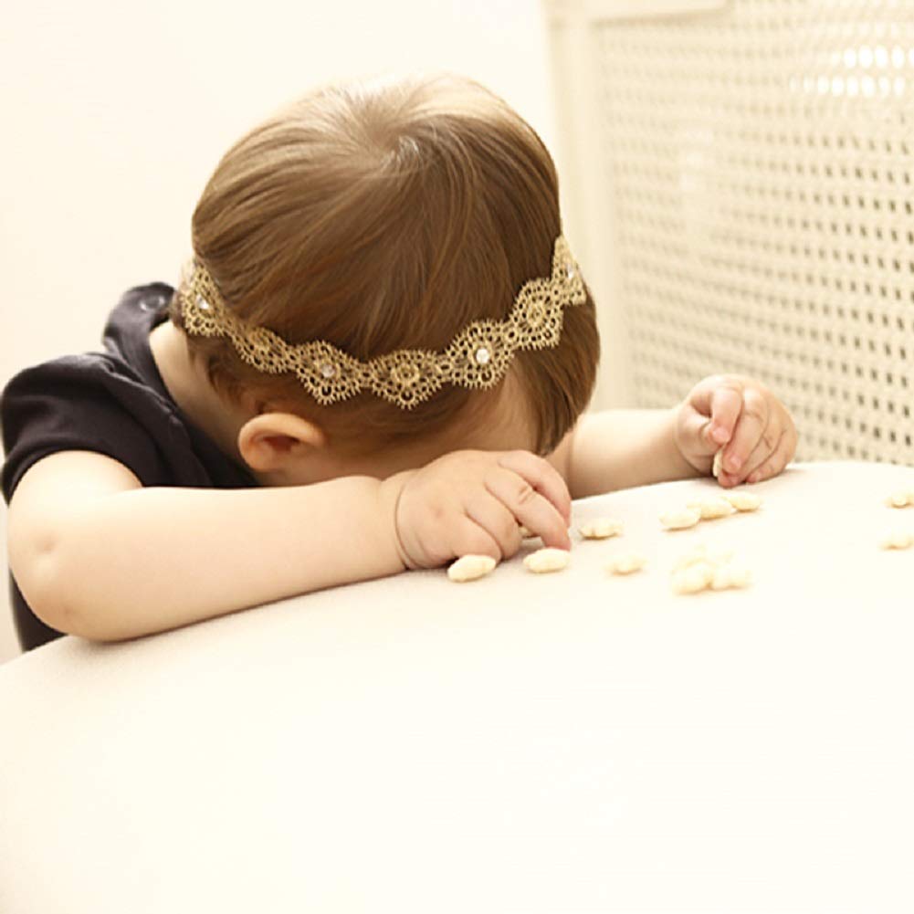 Hapibuy lace headpiece for babies—soft, safe, and comfortable for daily wear.