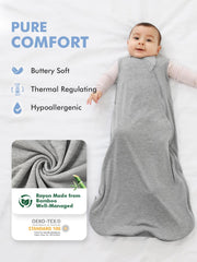 HAPIU sleep sack shows 2-way zipper for easy diaper changes