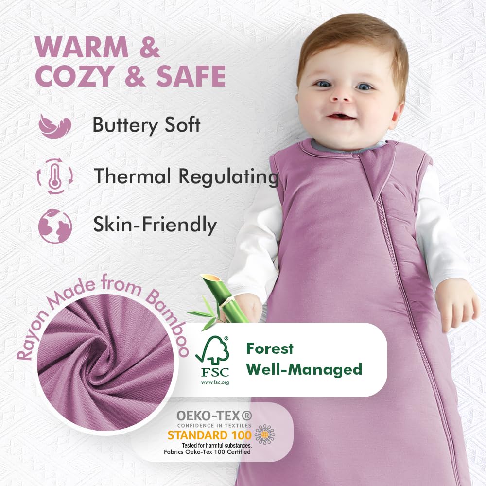 HAPIU sleep sack with 2-way YKK zipper—easy diaper changes.