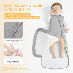 HAPIU bamboo sleep sack roomy fit highlights extra leg room for growing toddlers