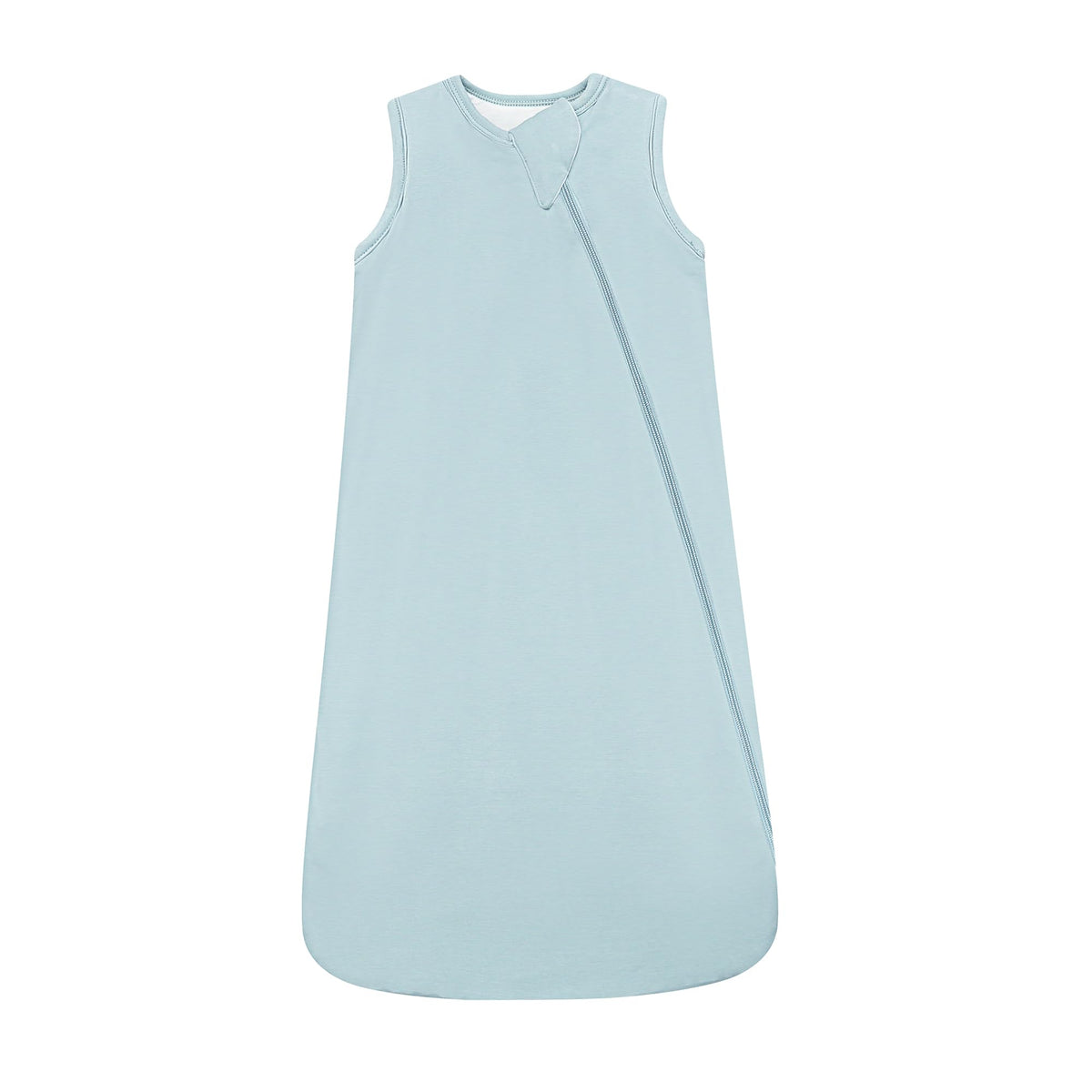 HAPIU rayon bamboo sleep sack sage with closed neck for cozy warmth and hypoallergenic comfort.