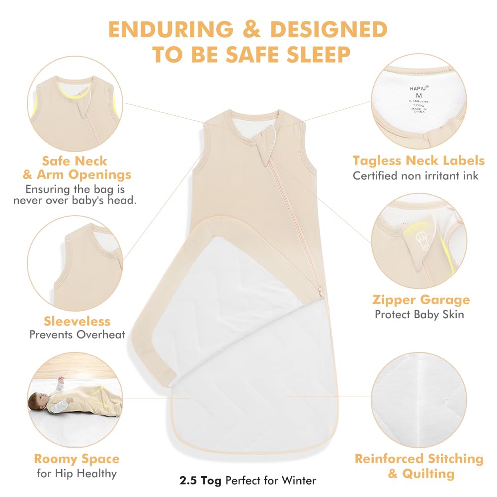 HAPIU safety features include zipper garage to protect baby's face.