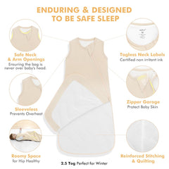 HAPIU safety features include zipper garage to protect baby's face.