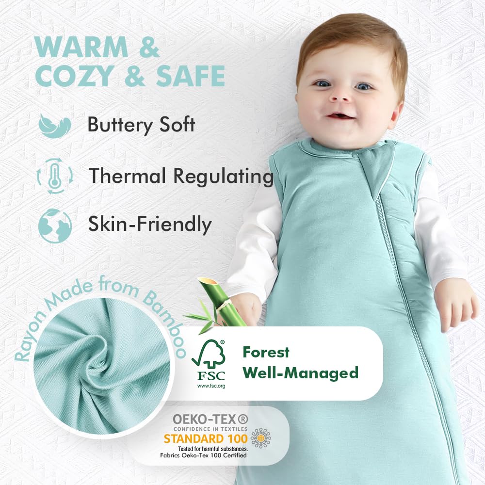 HAPIU Sleep Sack showing its 2-way zipper for quick diaper changes