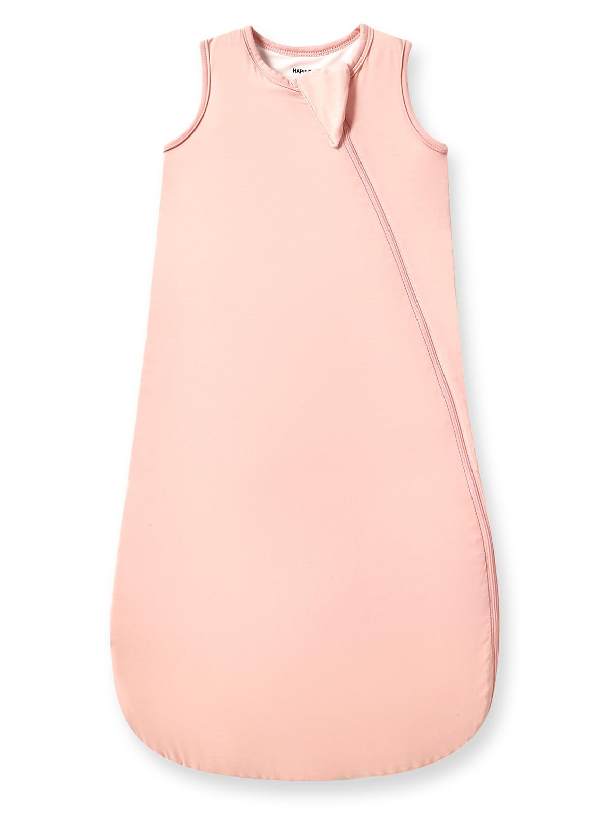 HAPIU sleep sack blush with zipper enables quick diaper changes.