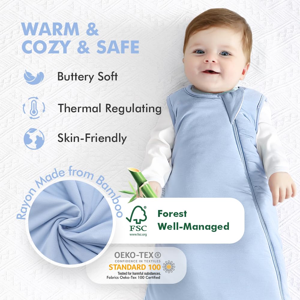 HAPIU sleep sack with two-way zipper enables easy diaper changes.