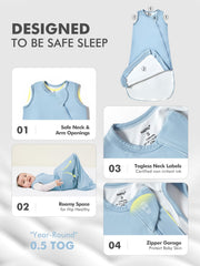 HAPIU sleep sack safety garage protects baby's face during sleep