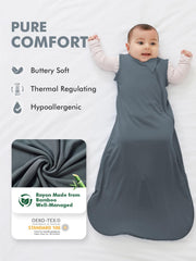 HAPIU two-way zipper sleep sack enables easy diaper changes and flat opening.