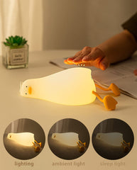 HAPPYBAG duck night light dimmable control with adjustable brightness for soft night feeding