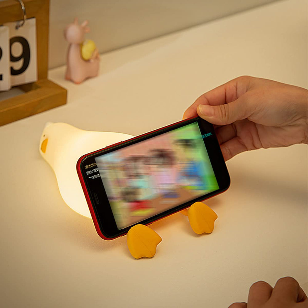 HAPPYBAG duck night light multifunctional feet hold a phone for hands-free viewing