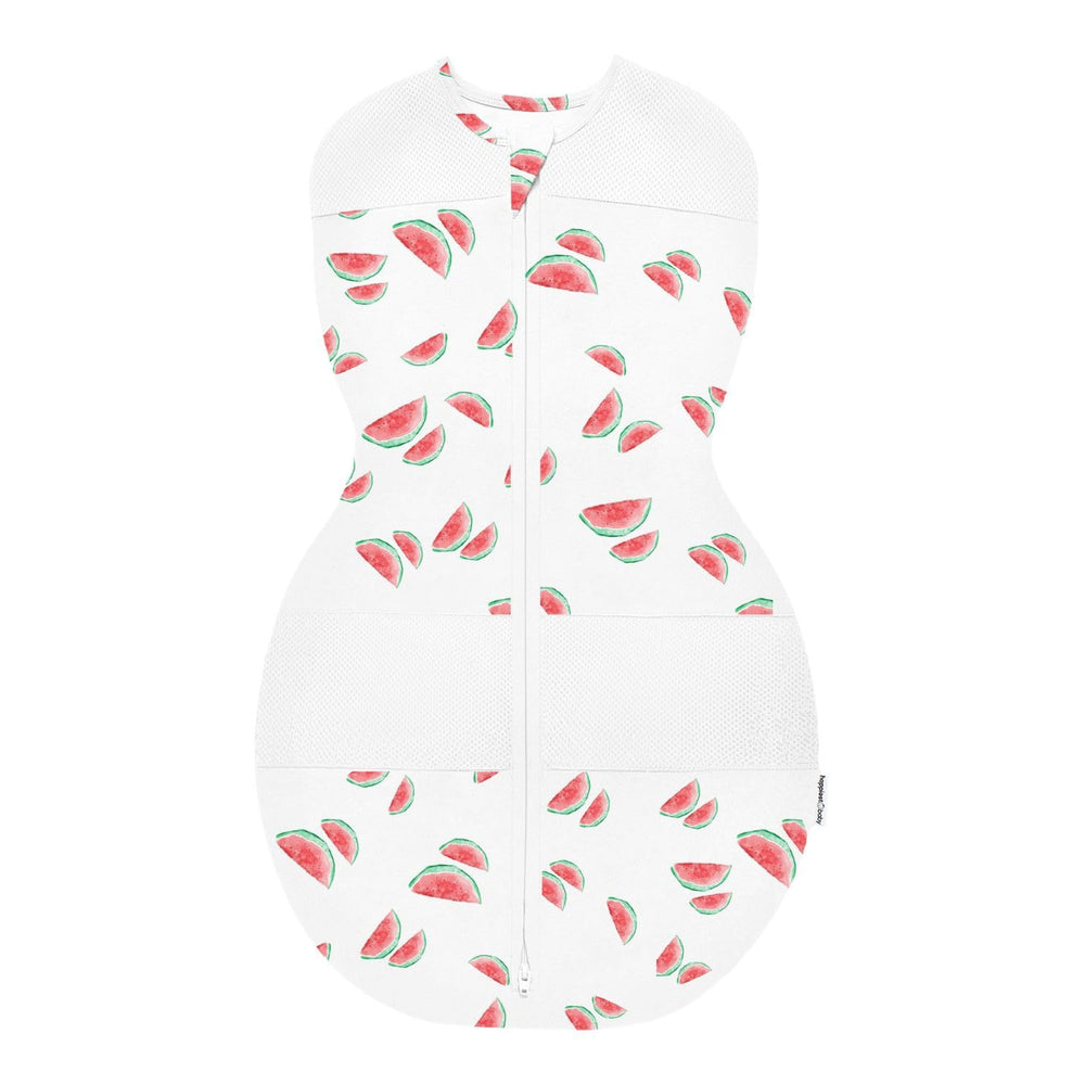 Happiest Baby Sleepea Ivory Watermelons packaging ready for gentle baby swaddling.