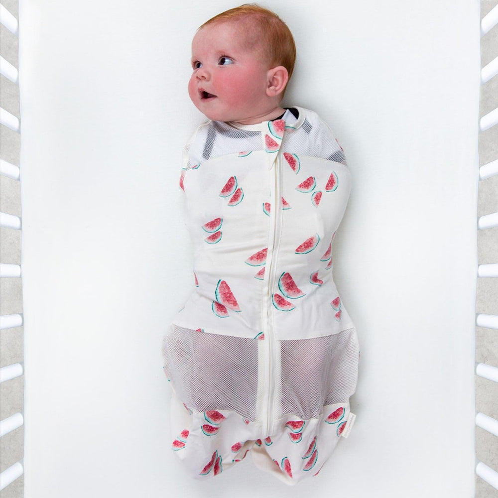 Sleepea Ivory Watermelons Velcro closure for escape-proof security.