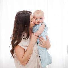 Happiest Baby Sleepea organic cotton close-up highlighting breathable, skin-friendly fabric