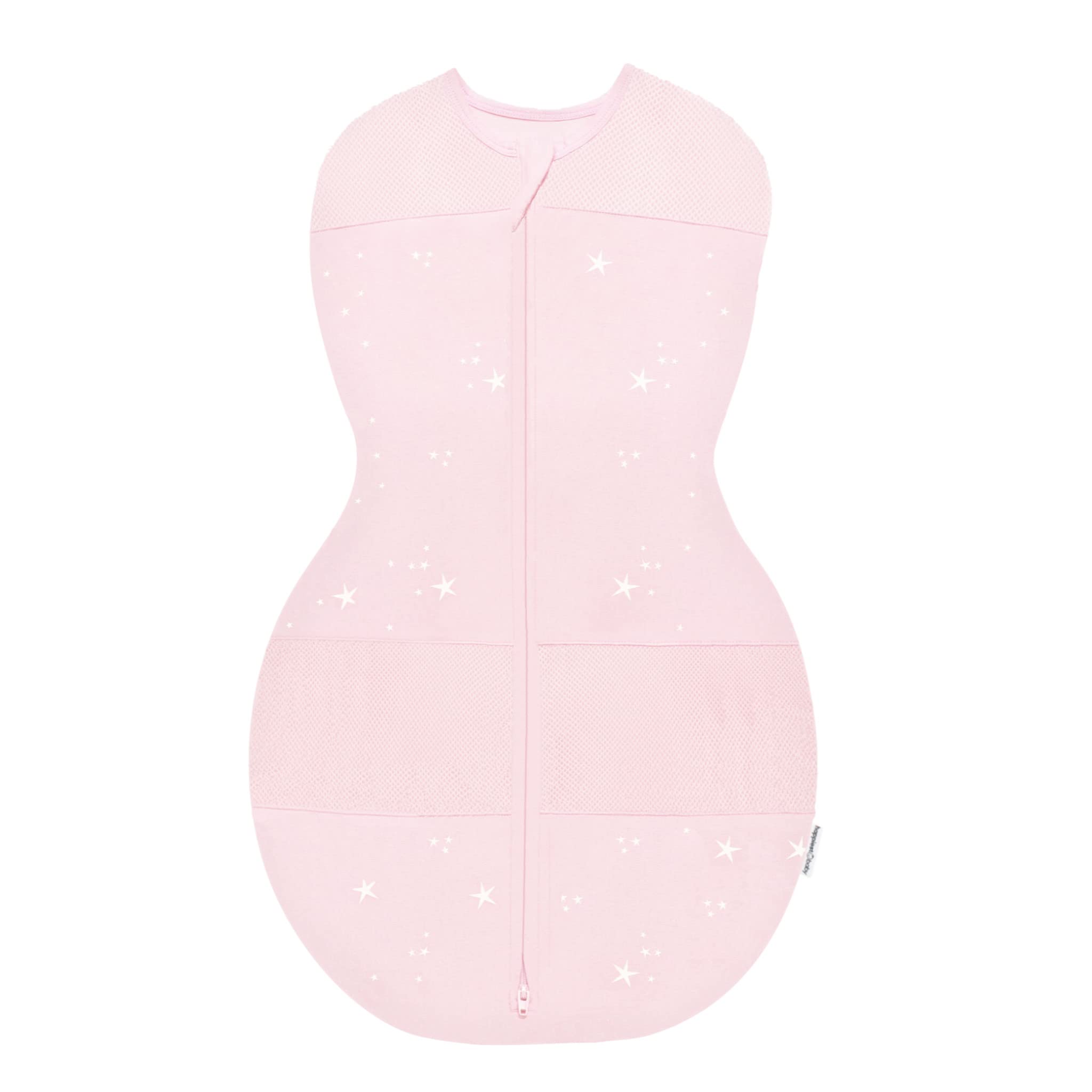 Happiest Baby Sleepea Rose Stars pattern offers cozy, breathable sleep for baby