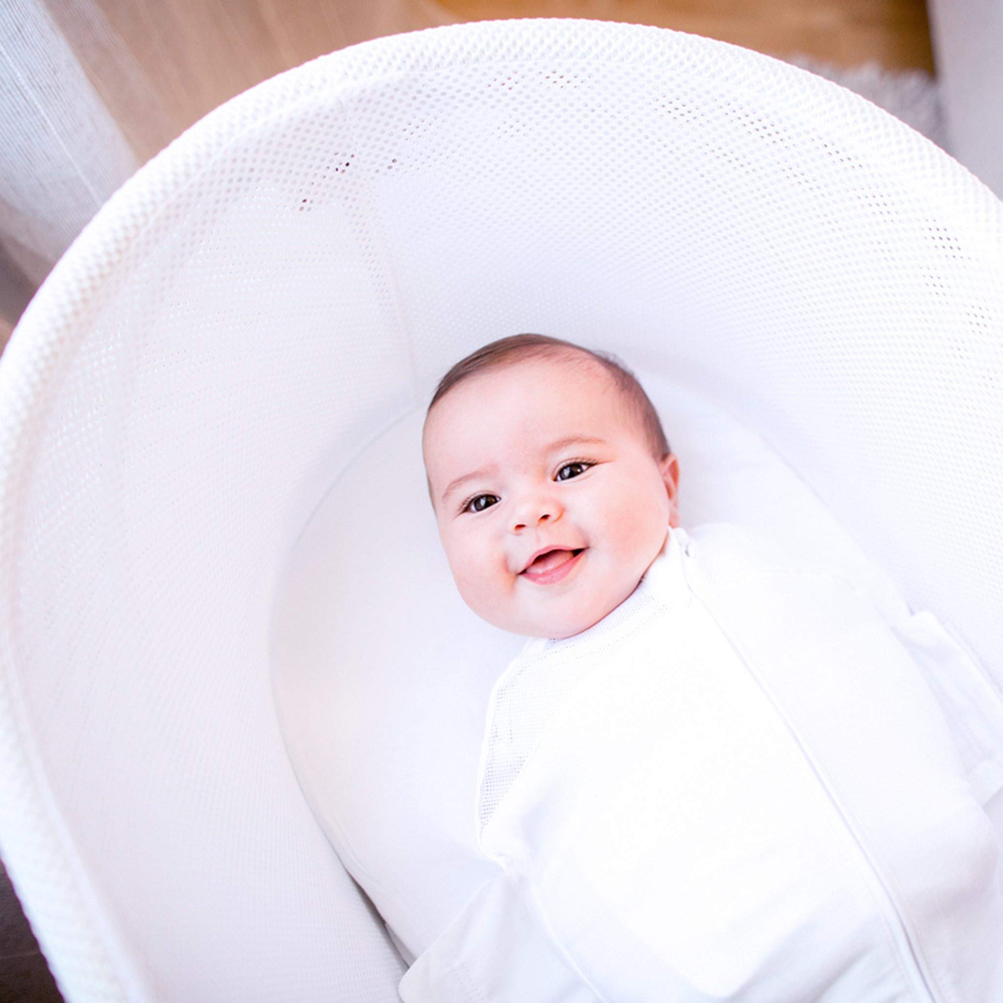 Happiest Baby SNOO Sleep Sack nursery-ready look supports soothing bedtime.